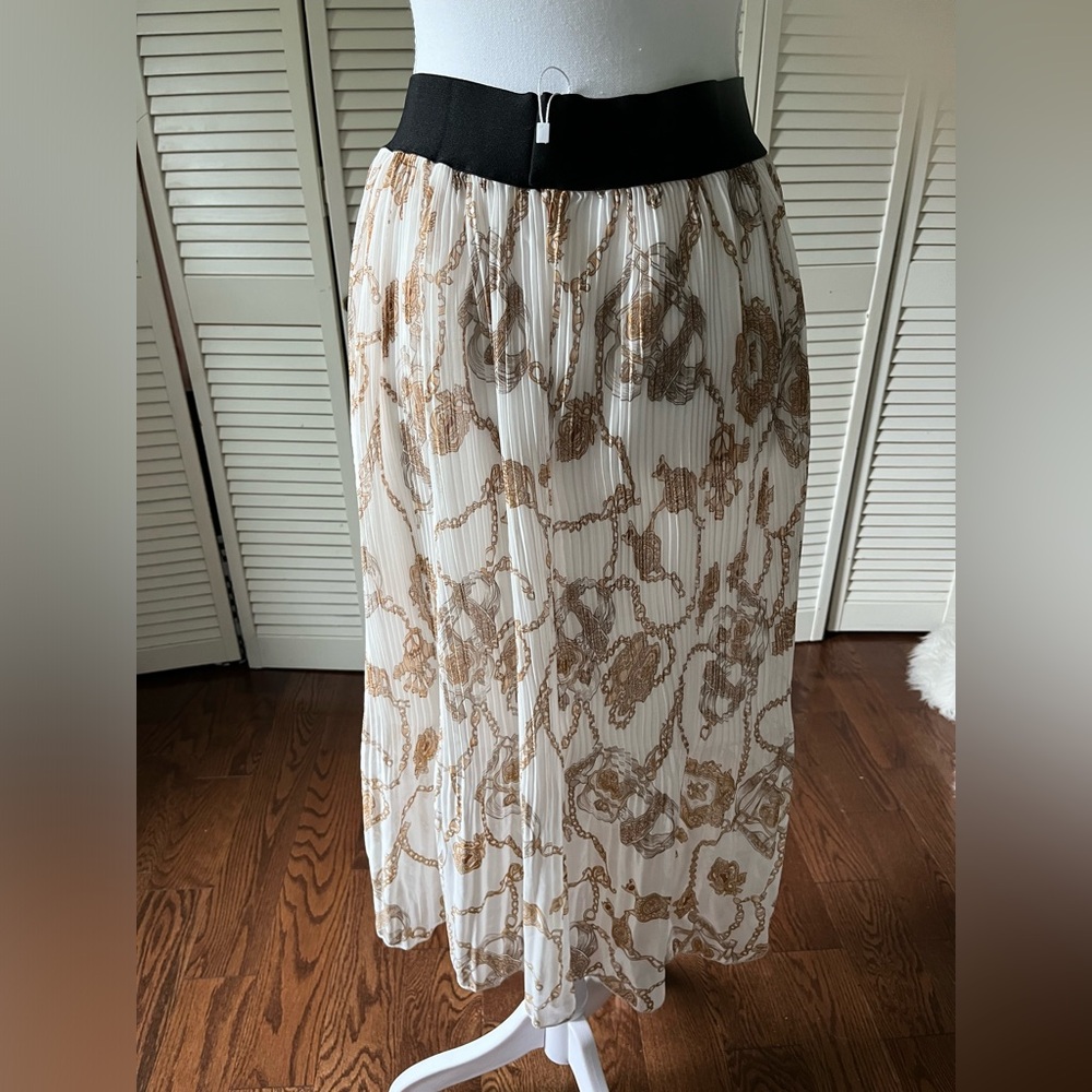 Elegant summer Pleated Maxi Skirt